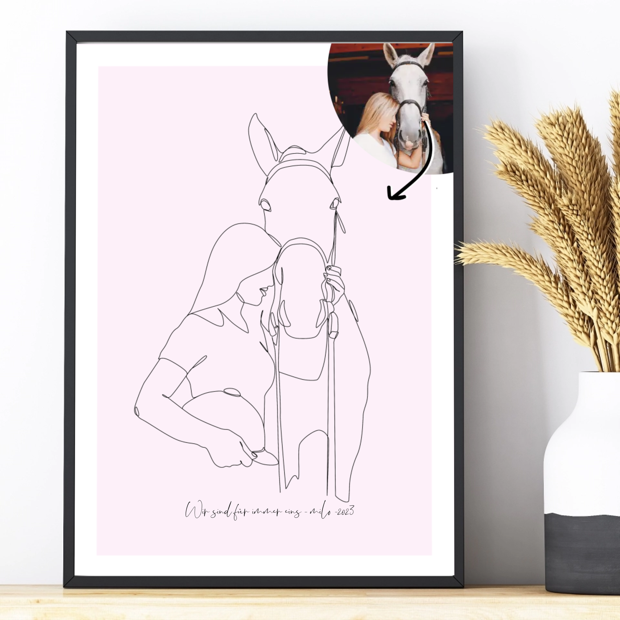 Dein Haustier als Lineart-Kunstwerk