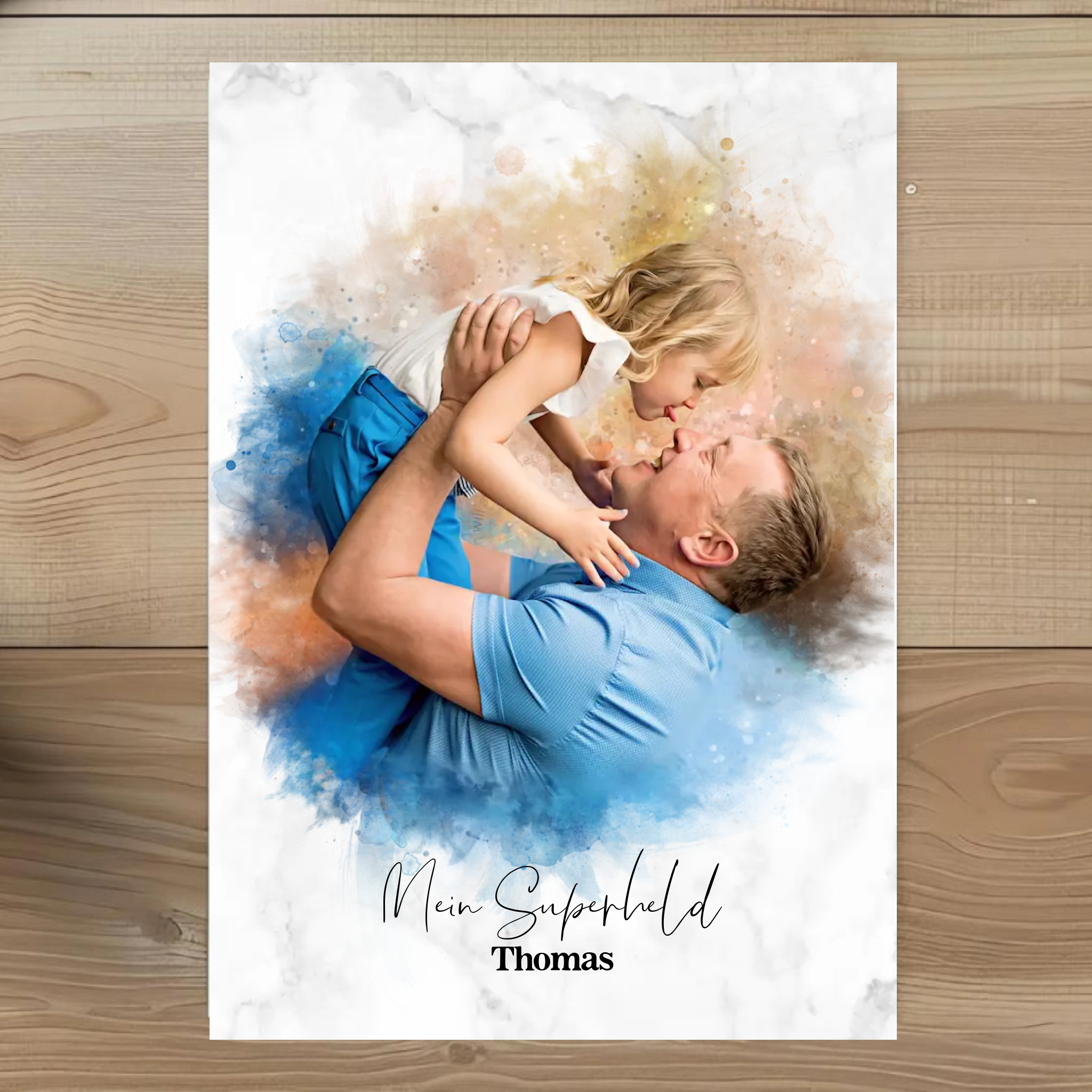 Dein Foto im Aquarell-Stil | Klassischer Editor | Handgemacht
