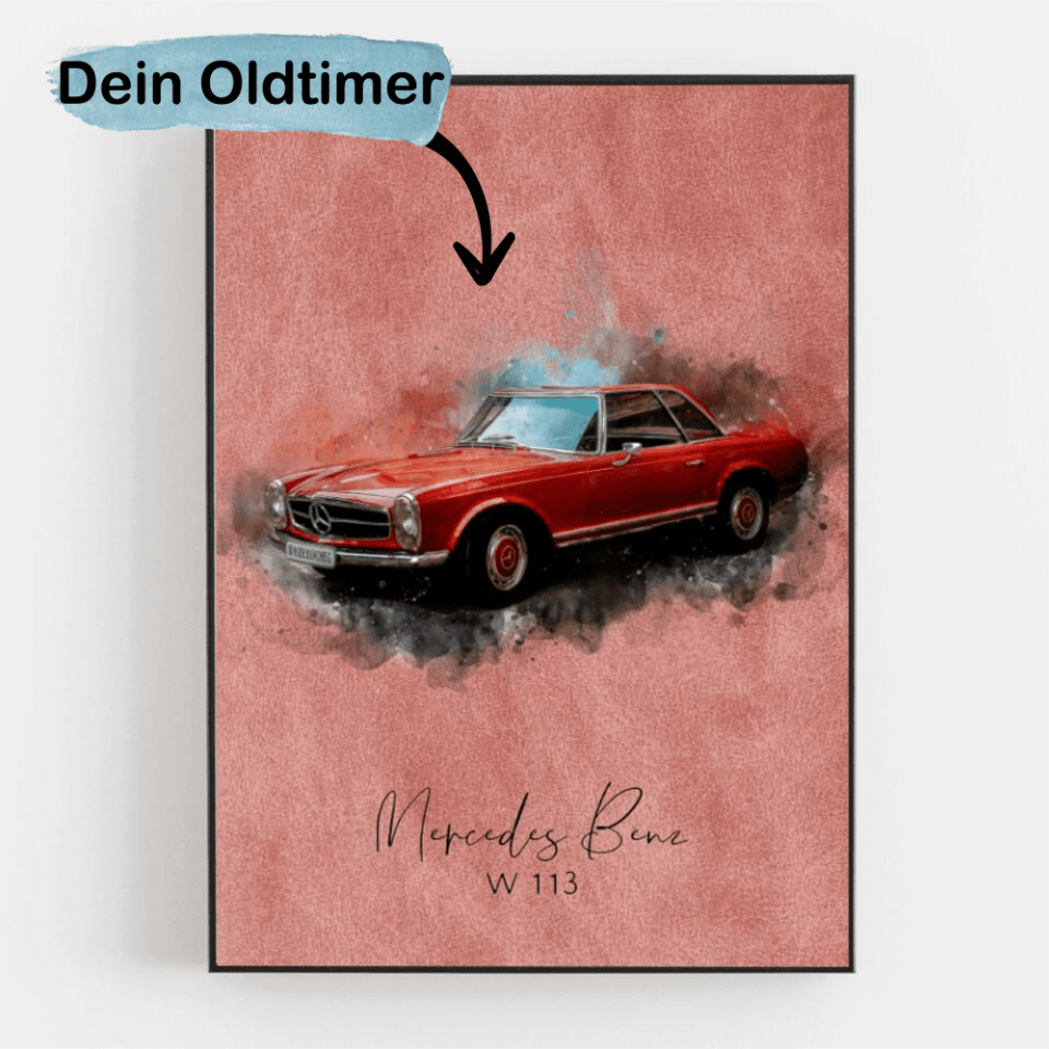 Dein Foto im Aquarell-Stil | Klassischer Editor | Handgemacht