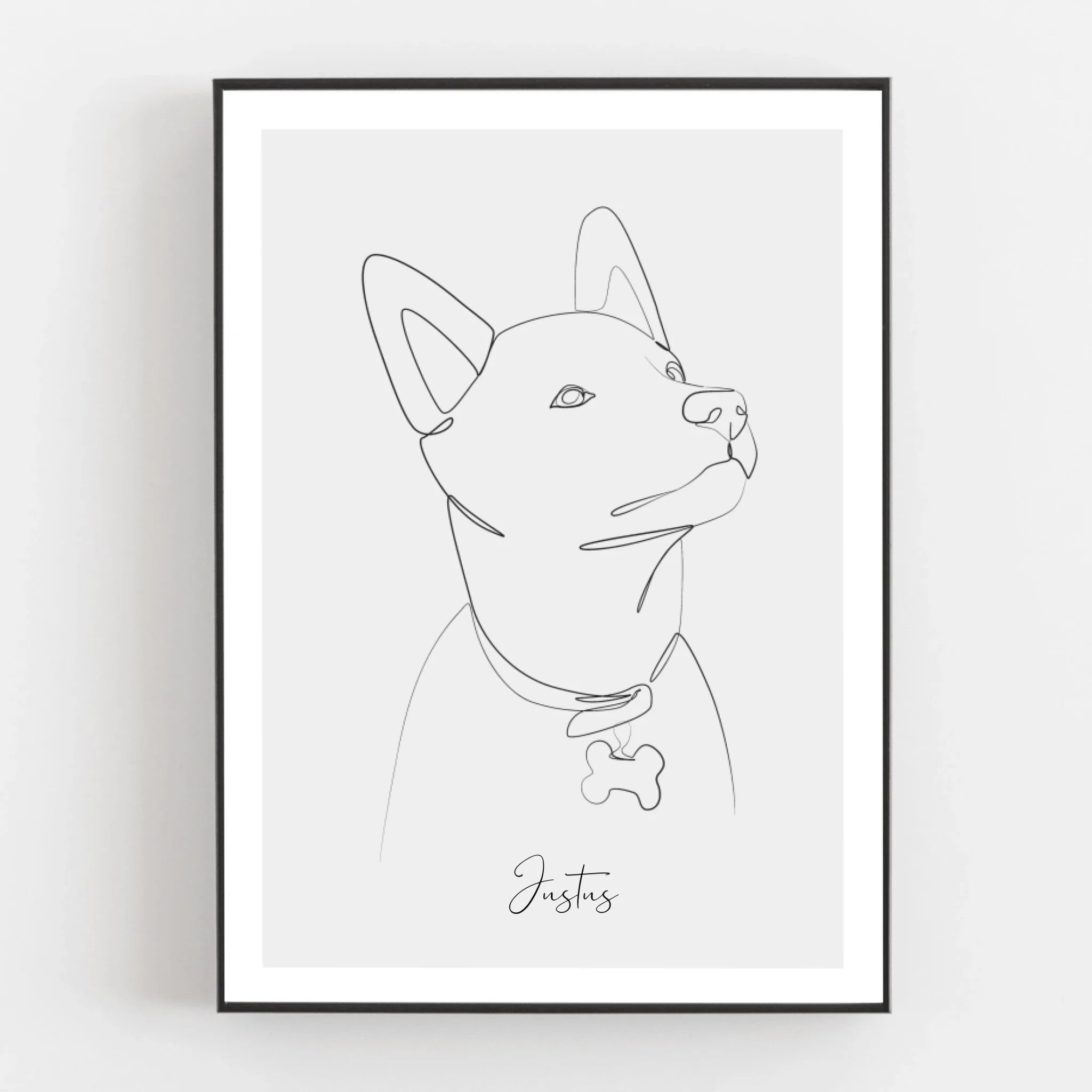 Dein Haustier als Lineart-Kunstwerk