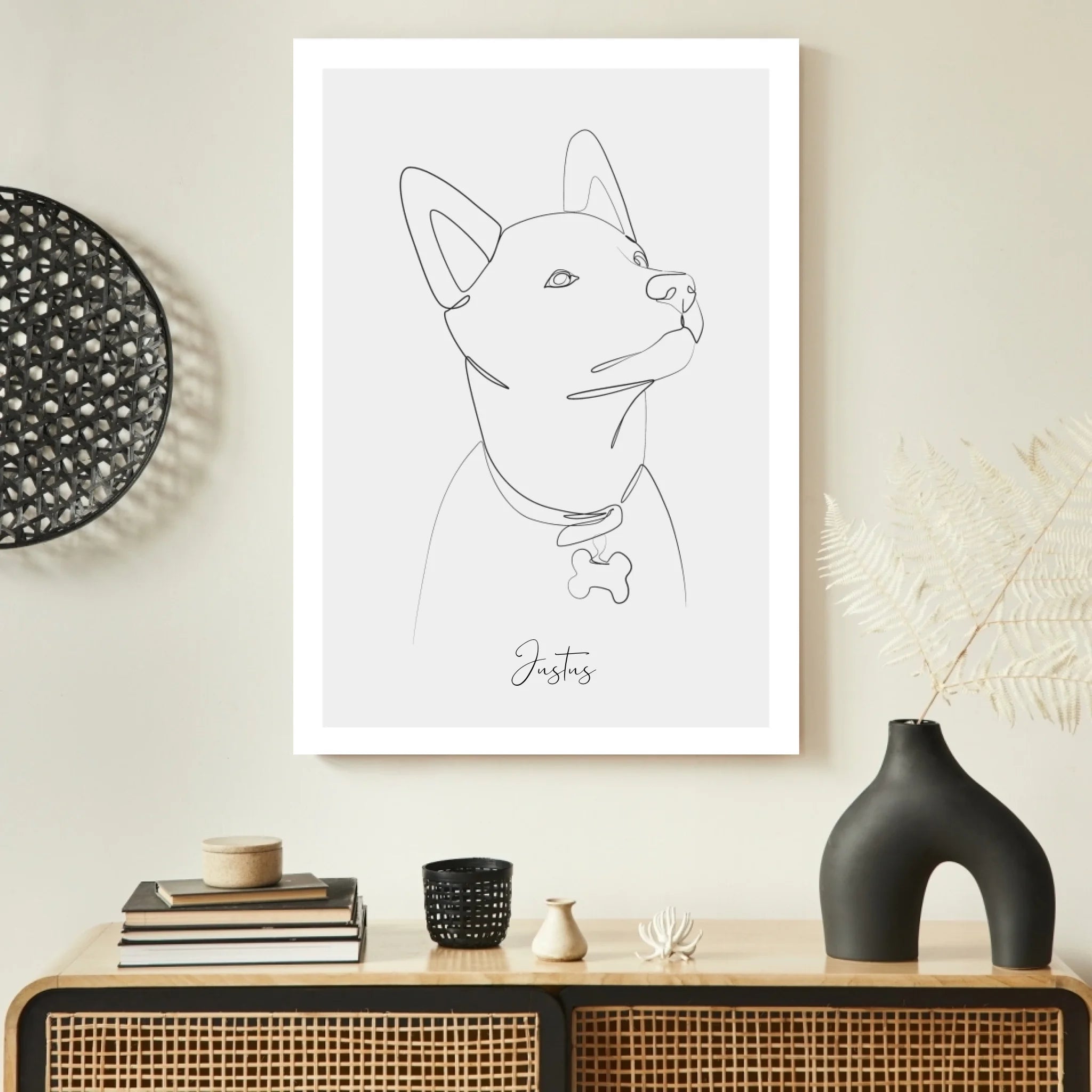 Dein Haustier als Lineart-Kunstwerk