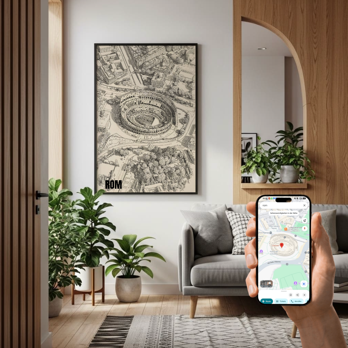 Your Place as an Artwork – Personalised Wall Art with Live Preview | Poster or Canvas