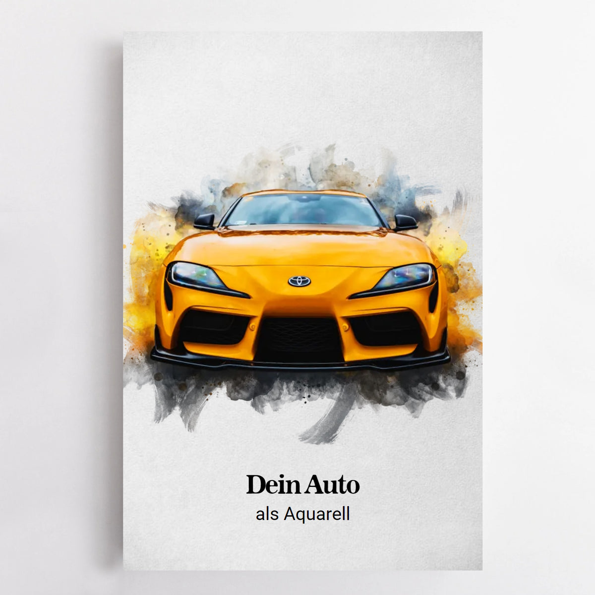 La tua auto come poster ad acquerello | Regalo per gli amanti delle auto