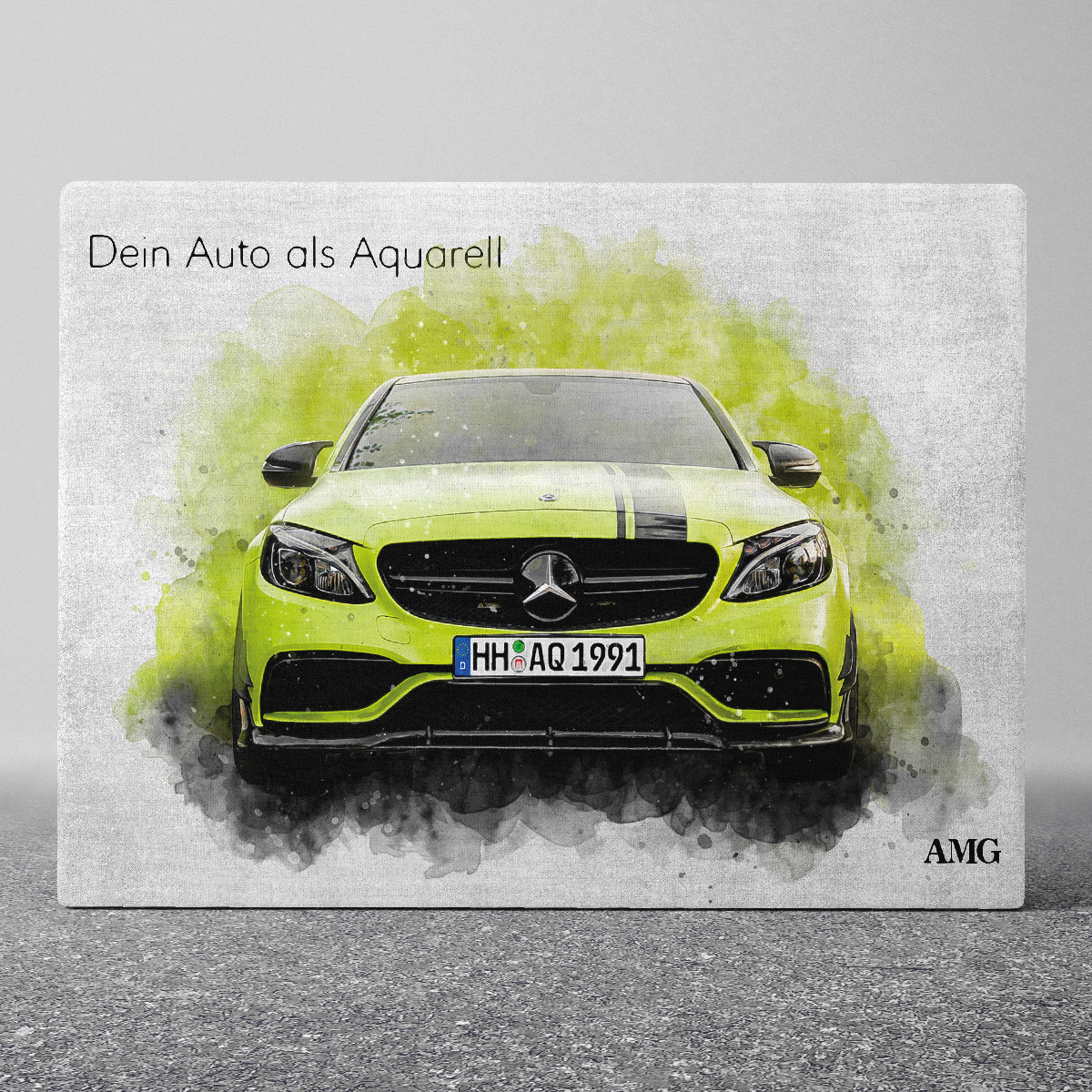 La tua auto in stile acquerello | Regalo per gli amanti delle auto