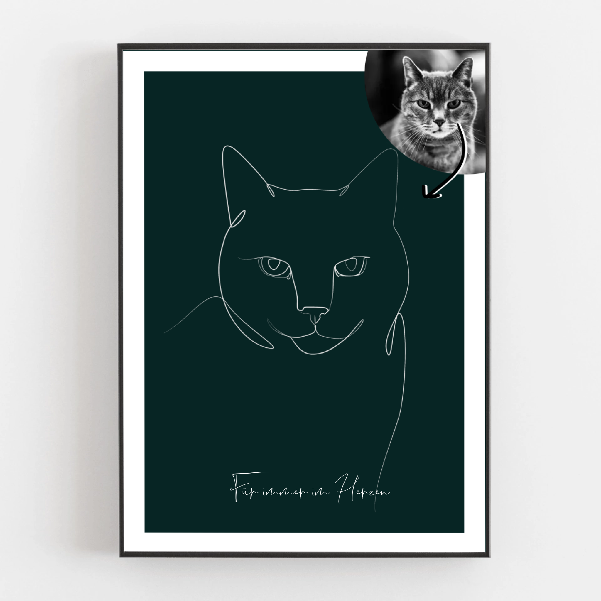 Dein Haustier als Lineart-Kunstwerk