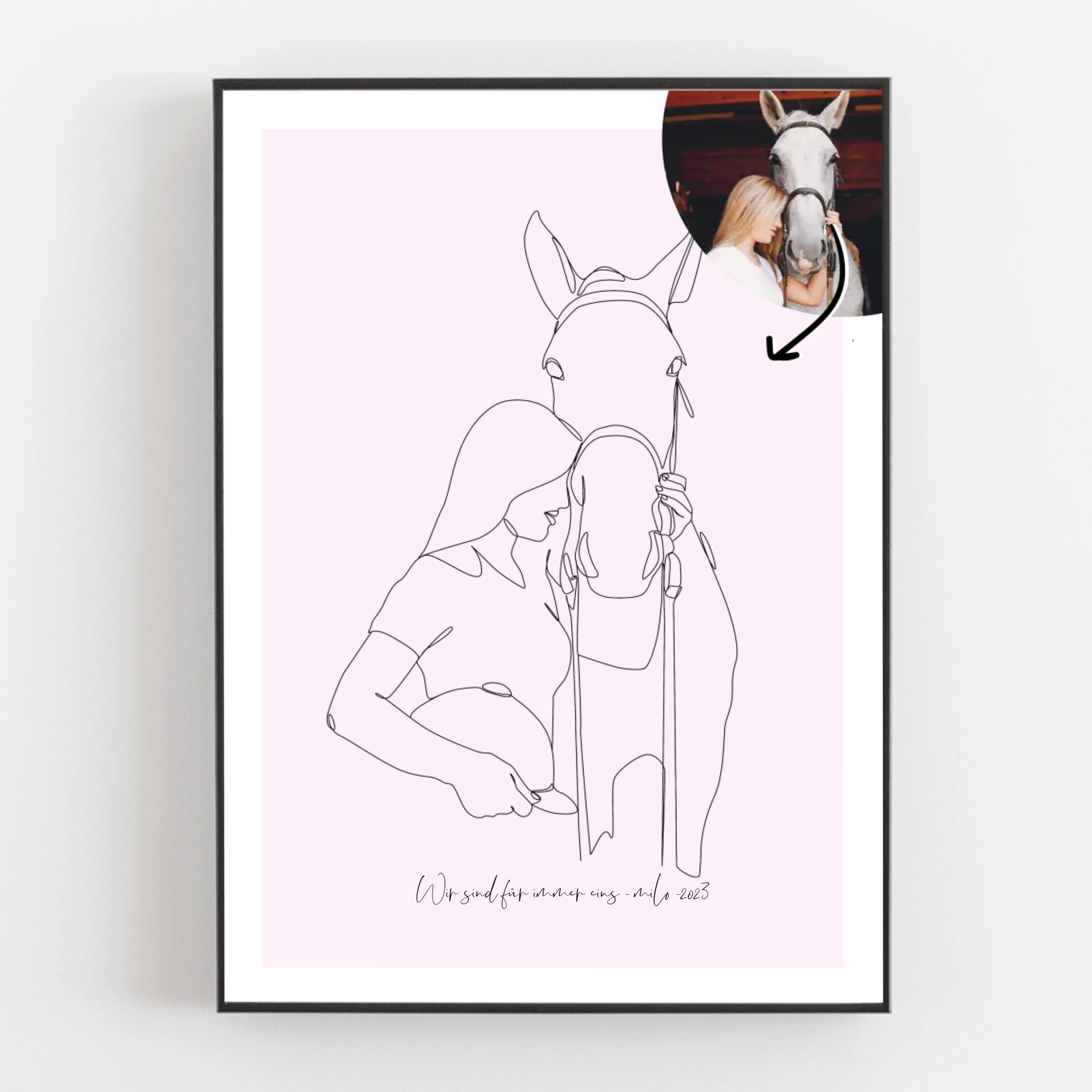 Dein Haustier als Lineart-Kunstwerk