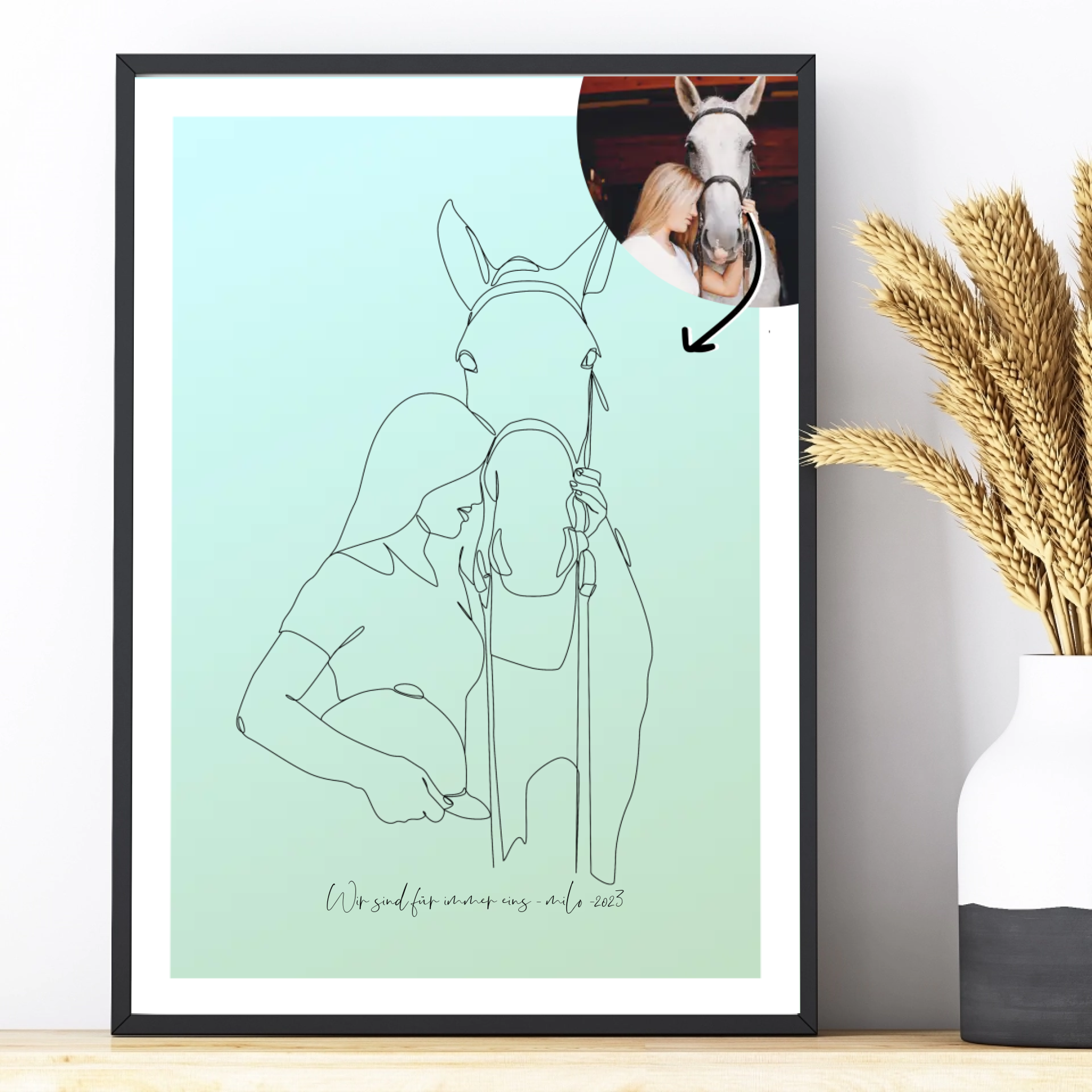Dein Haustier als Lineart-Kunstwerk