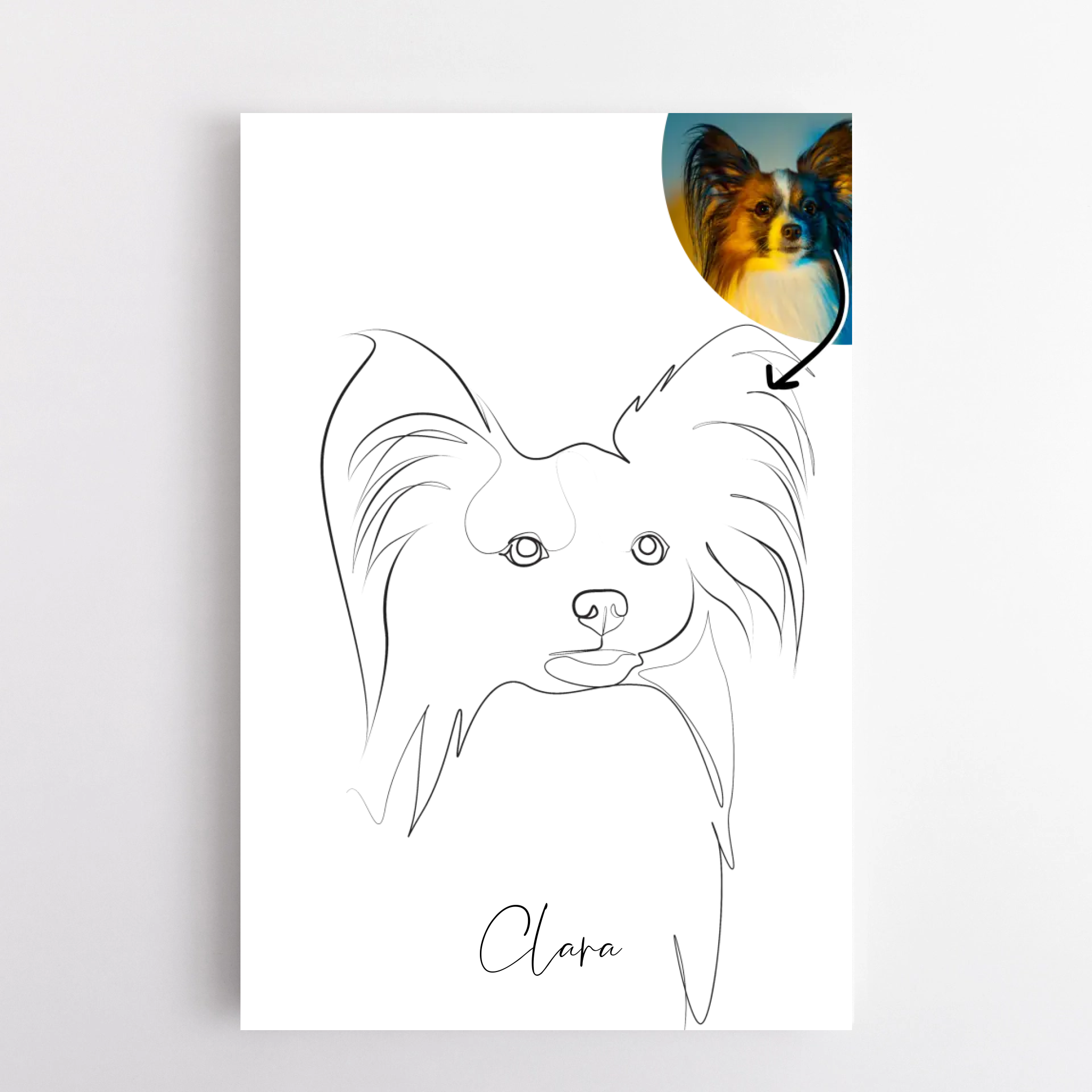 Dein Haustier als Lineart-Kunstwerk