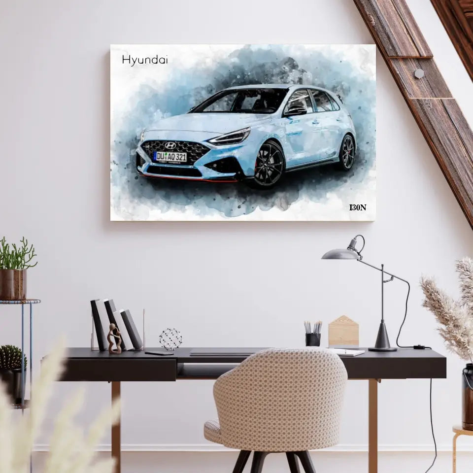 Dein Auto im Aquarell-Stil | Geschenk für Autoliebhaber