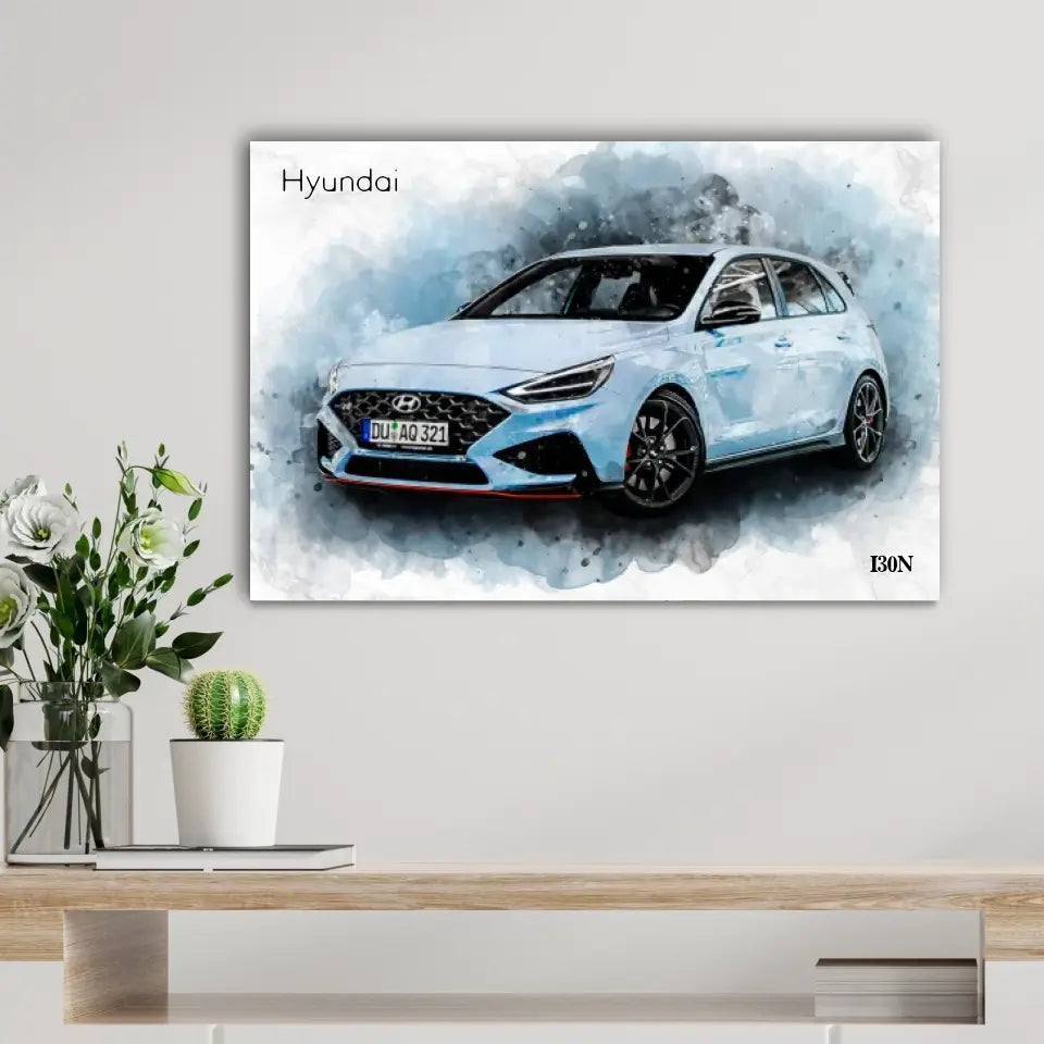 Dein Auto im Aquarell-Stil | Geschenk für Autoliebhaber