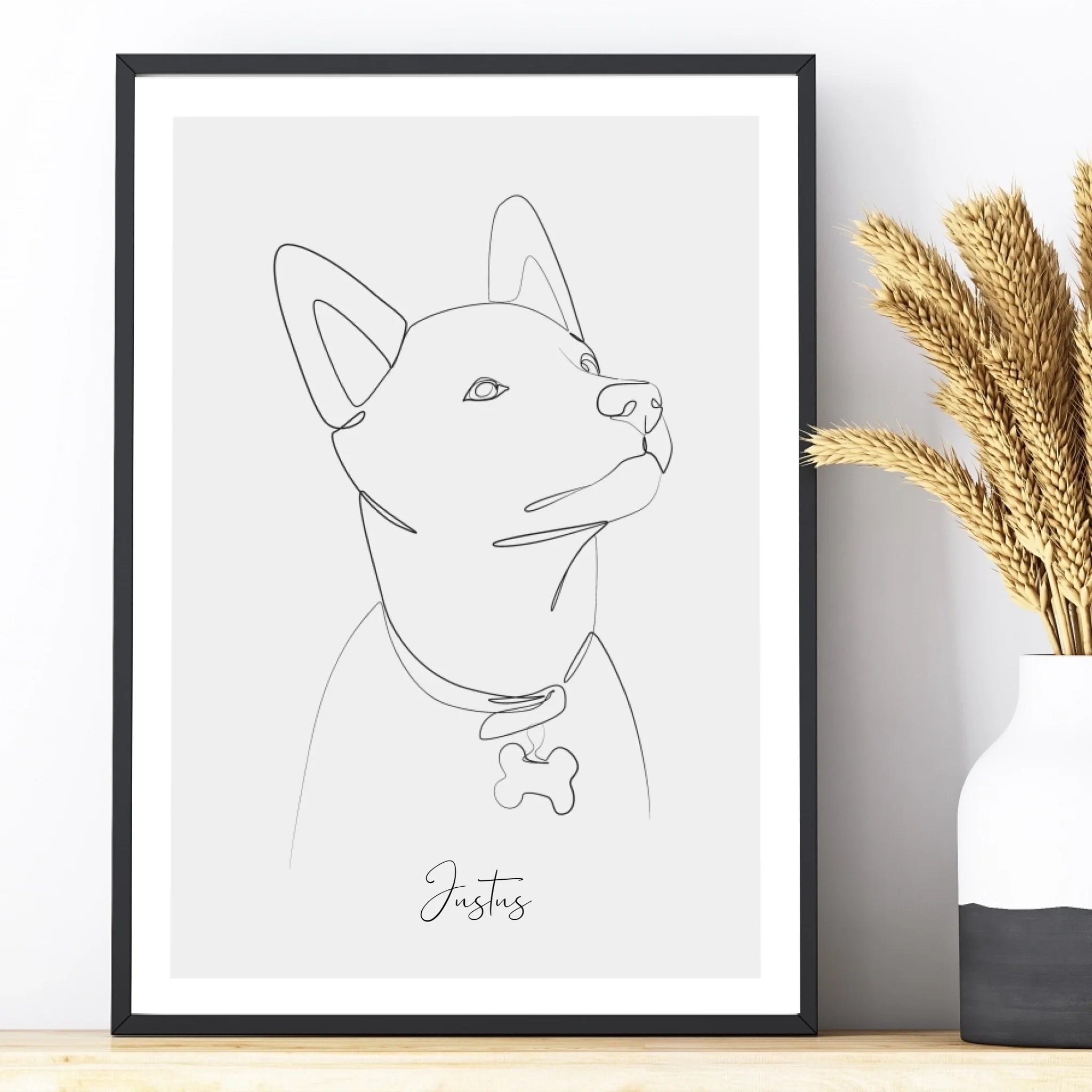 Dein Haustier als Lineart-Kunstwerk