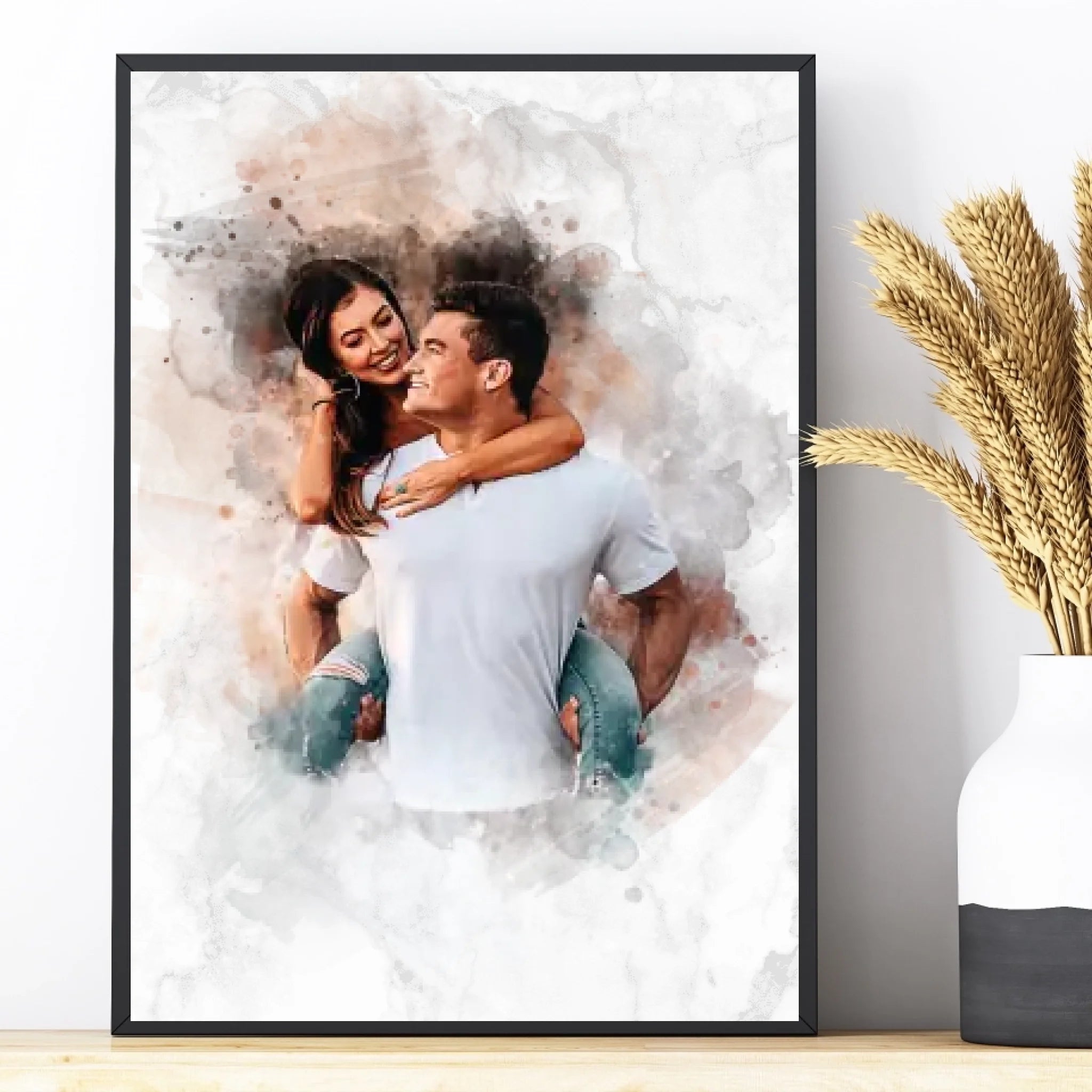 Your Photo in Watercolour Style | Classic Editor | Landscape Format | Handmade