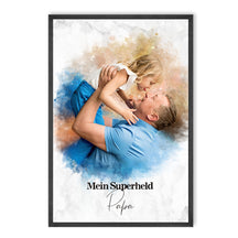 Dein Foto im Aquarell-Stil | Klassischer Editor | Handgemacht