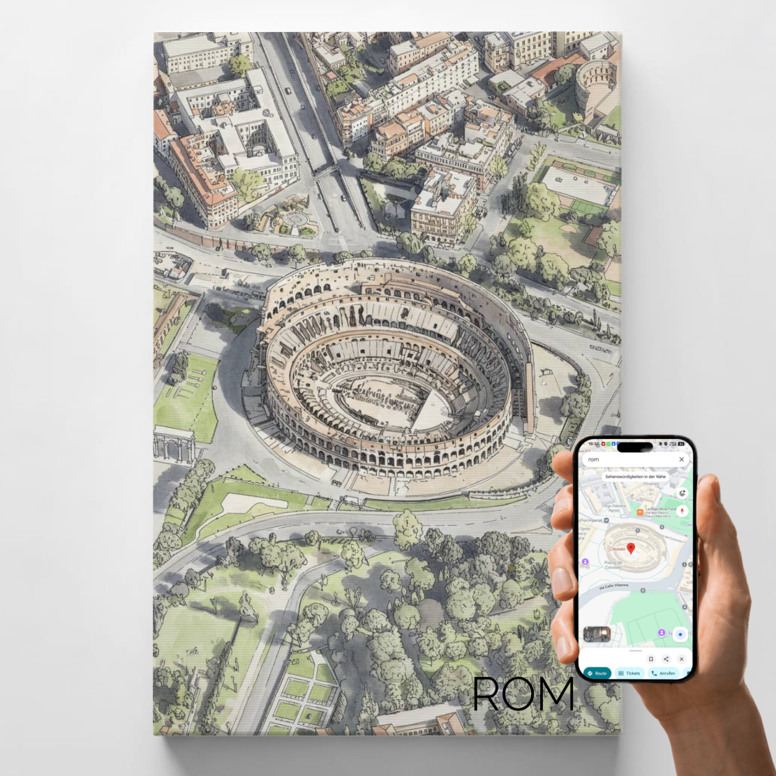Your Place as an Artwork – Personalised Wall Art with Live Preview | Poster or Canvas