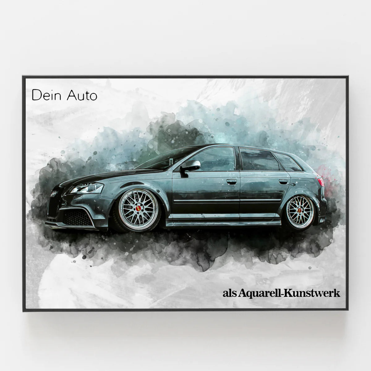 Dein Auto im Aquarell-Stil | Geschenk für Autoliebhaber