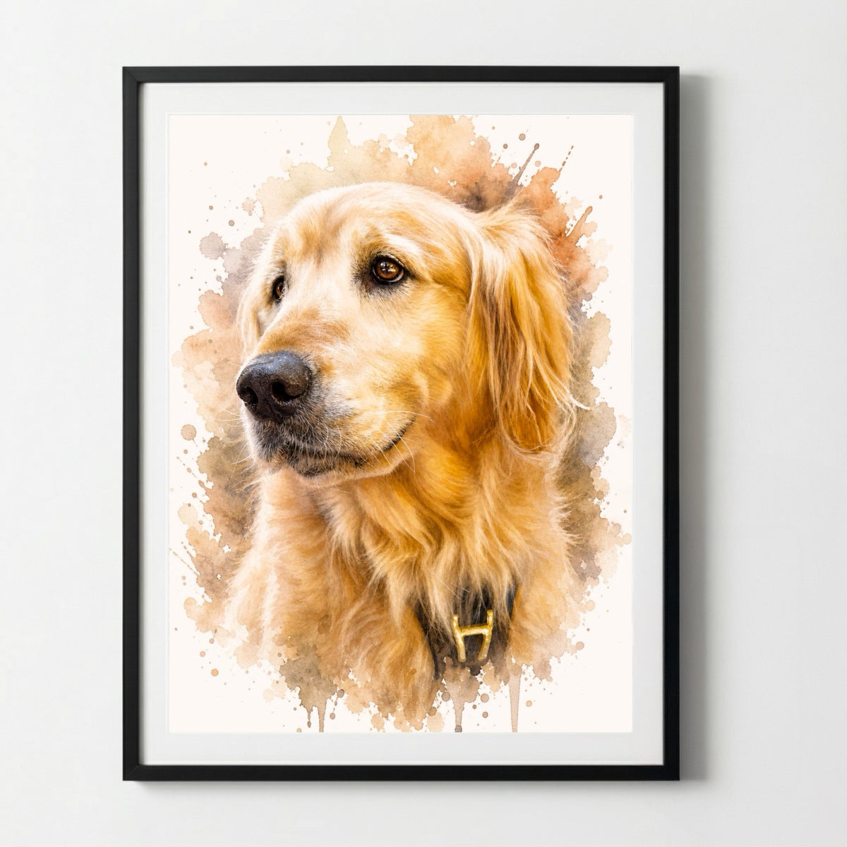 Il tuo cane come ritratto ad acquerello | Regalo per i padroni di cani