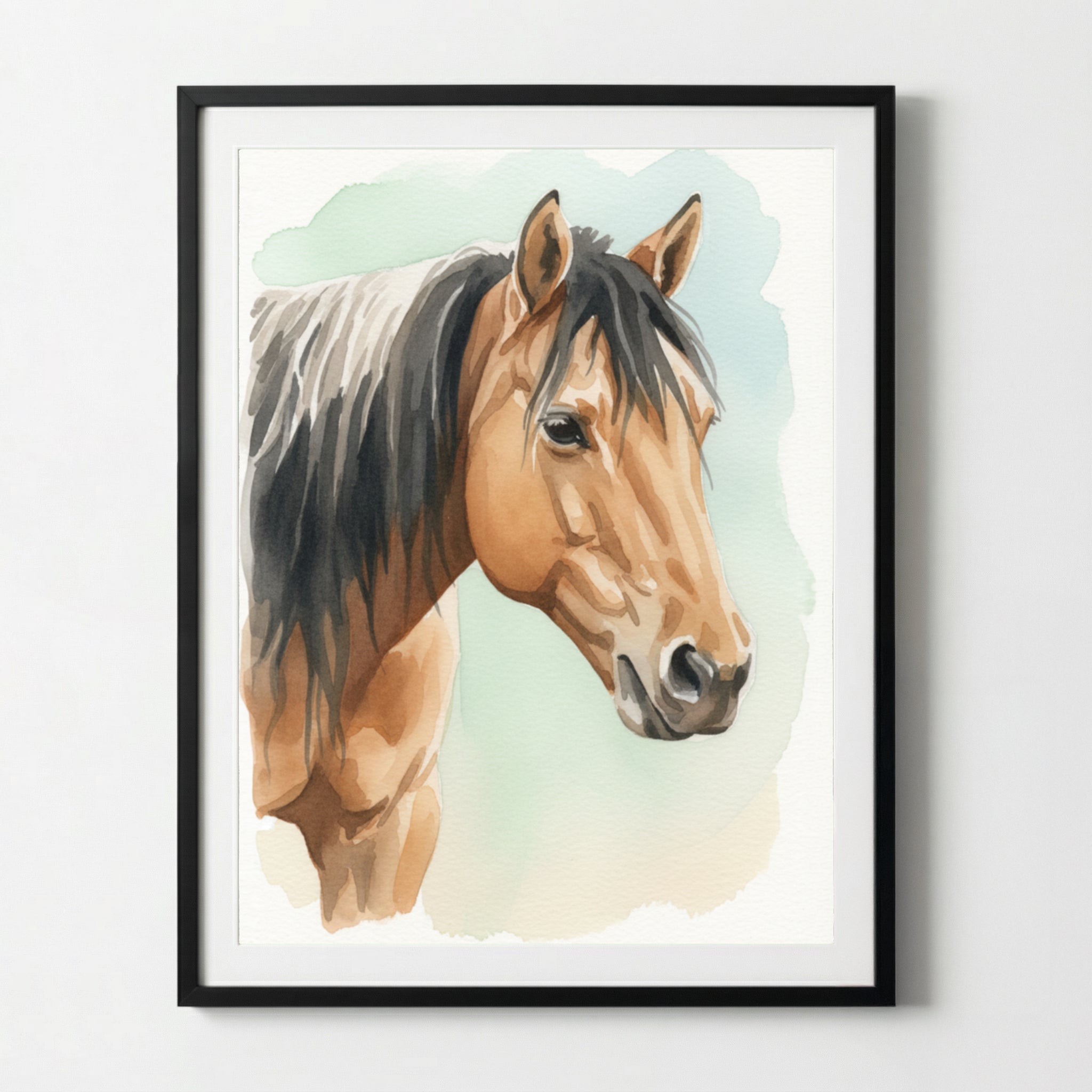 Dein Pferd als Aquarell Pferdeposter | Geschenk für Reiter