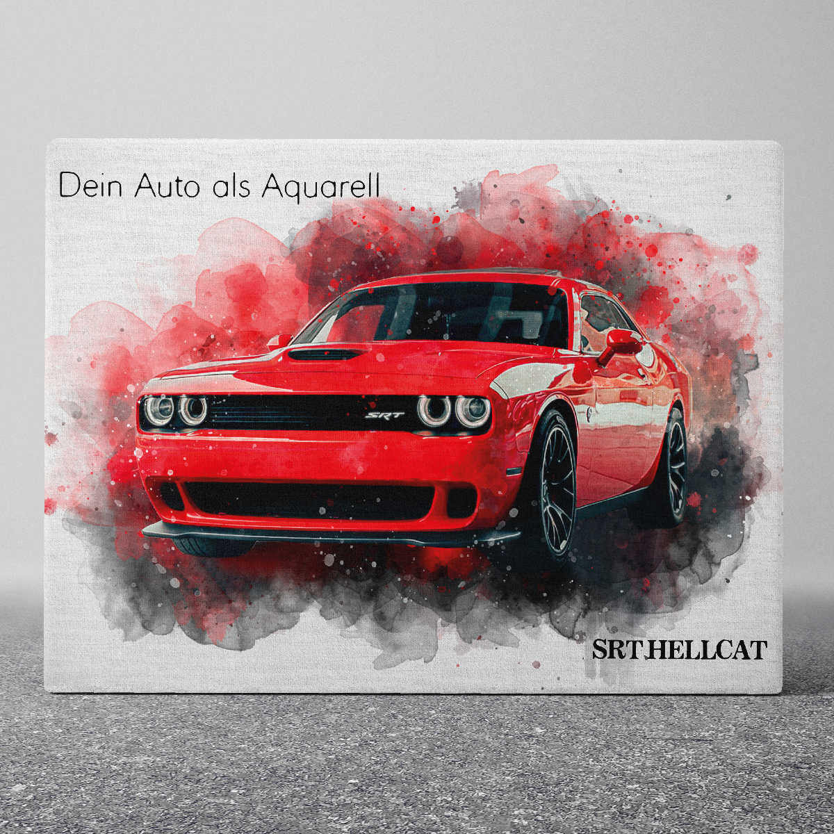 La tua auto in stile acquerello | Regalo per gli amanti delle auto