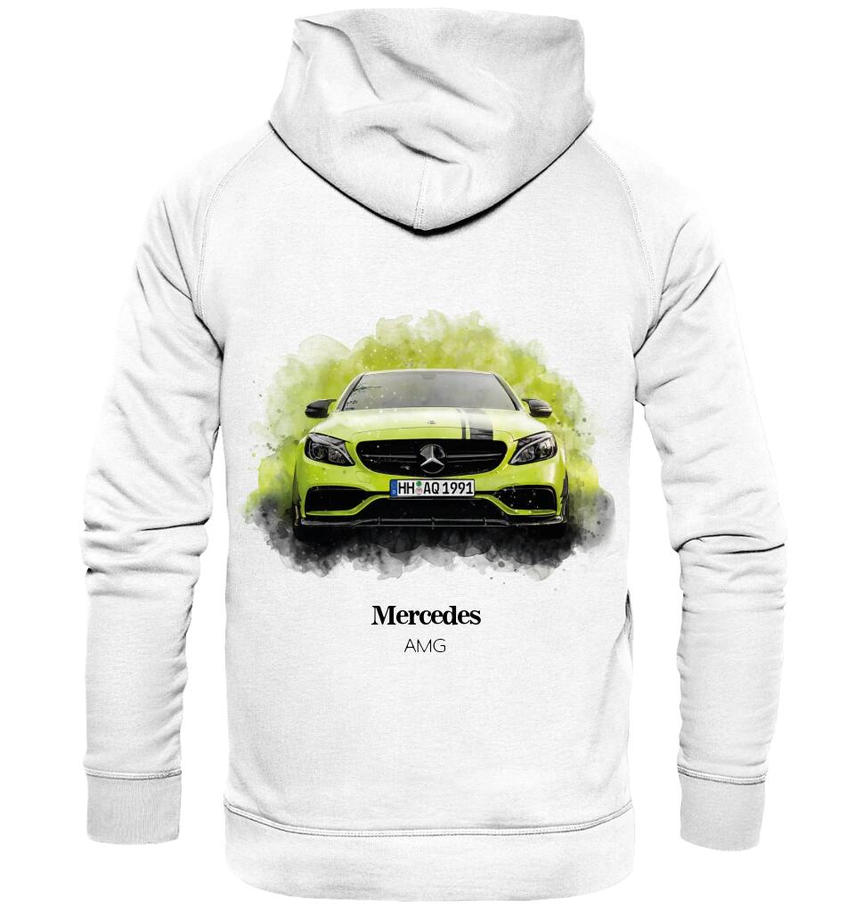 Dein Auto als Aquarell Hoodie | Geschenk für Autofans | personalisiert